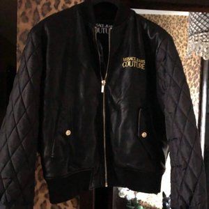Versace Leather Bomber Jacket